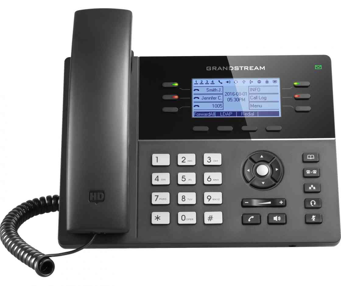 gxp1760W mid range ip phone front view