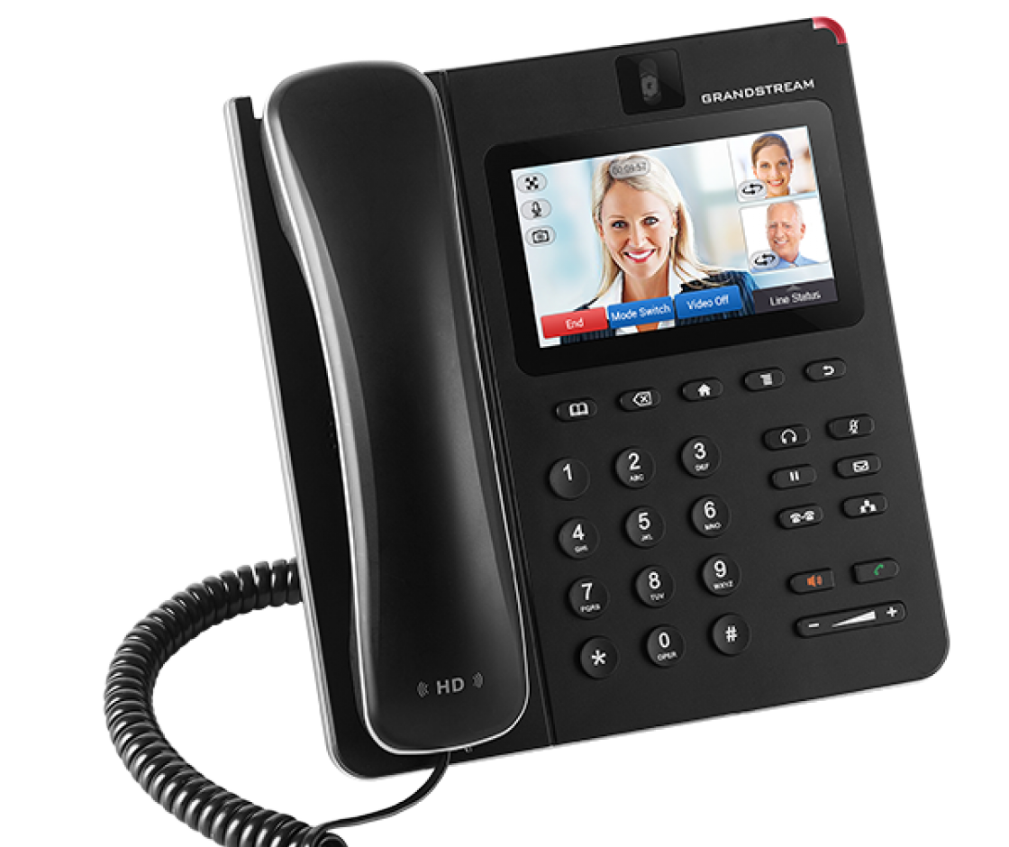front slanted view of gxv3240 ip video phone for android